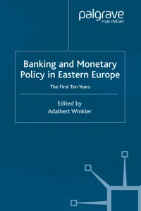 Banking and Monetary Policy in Eastern Europe_cover