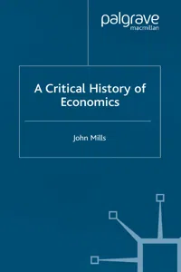 A Critical History of Economics_cover