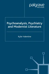 Psychoanalysis,Psychiatry and Modernist Literature_cover