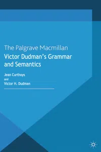 Victor Dudman's Grammar and Semantics_cover