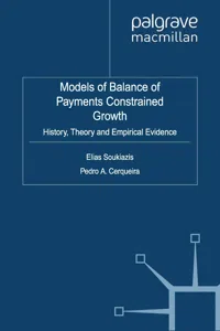 Models of Balance of Payments Constrained Growth_cover