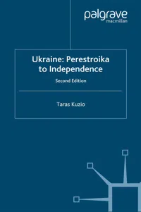 Ukraine: Perestroika to Independence_cover
