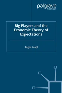 Big Players and the Economic Theory of Expectations_cover