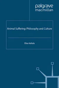 Animal Suffering: Philosophy and Culture_cover