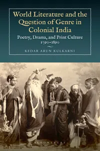 World Literature and the Question of Genre in Colonial India_cover