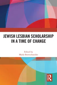 Jewish Lesbian Scholarship in a Time of Change_cover