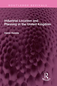 Industrial Location and Planning in the United Kingdom_cover