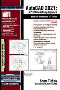 AutoCAD 2021: A Problem - Solving Approach, Basic and Intermediate, 27th Edition_cover