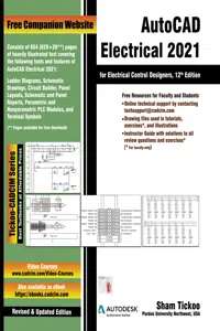 AutoCAD Electrical 2021 for Electrical Control Designers, 12th Edition_cover