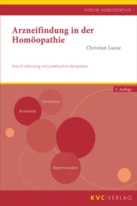 Arzneifindung in der Homöopathie_cover