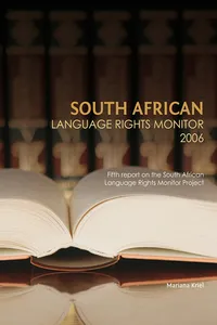South African Language Rights Monitor 2006_cover
