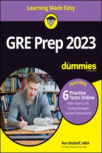 GRE Prep 2023 For Dummies with Online Practice_cover