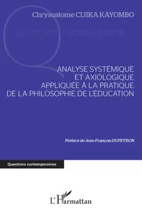 Analyse systémique et axiologique appliquée à la pratique_cover