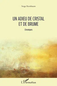 Un adieu de cristal et de brume_cover