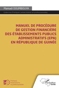 Manuel de procédure de gestion financière des établissements publics administratifs_cover