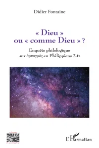 « Dieu » ou « comme Dieu » ?_cover