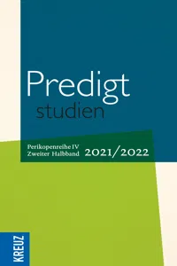 Predigtstudien 2021/2022 - 2. Halbband_cover