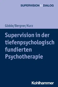 Supervision in der tiefenpsychologisch fundierten Psychotherapie_cover