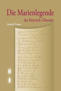 Die Marienlegende des Heinrich Clûsenêre_cover