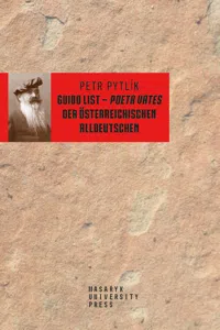 Guido List – poeta vates der österreichischen Alldeutschen_cover