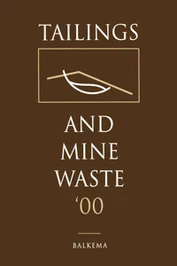 Tailings and Mine Waste 2000_cover