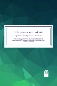 Gobernanza universitaria:_cover