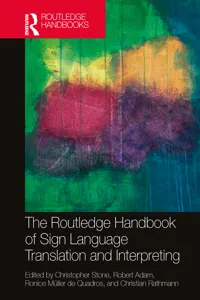 The Routledge Handbook of Sign Language Translation and Interpreting_cover