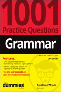Grammar: 1001 Practice Questions For Dummies_cover