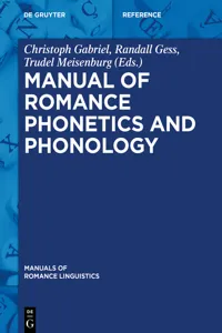 Manual of Romance Phonetics and Phonology_cover