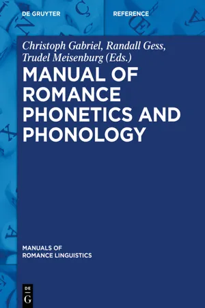 Manual of Romance Phonetics and Phonology