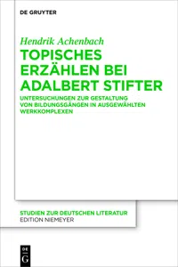 Topisches Erzählen bei Adalbert Stifter_cover