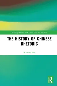 The History of Chinese Rhetoric_cover