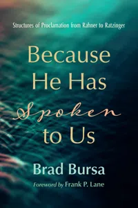 Because He Has Spoken to Us_cover