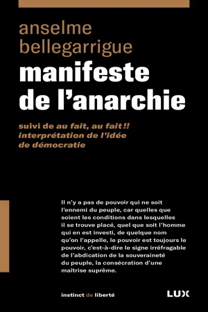 Manifeste de l'anarchie