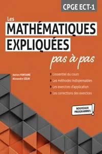 Les Mathématiques expliquées pas à pas - CPGE ECT-1 - Programme 2021_cover