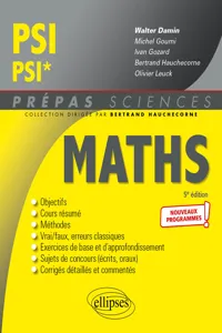 Mathématiques PSI/PSI* - Programme 2022_cover