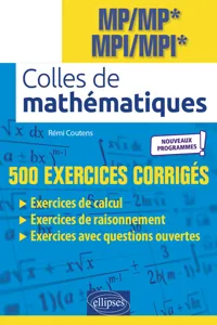 Colles de Mathématiques - MP/MP* MPI/MPI* - Programme 2022_cover