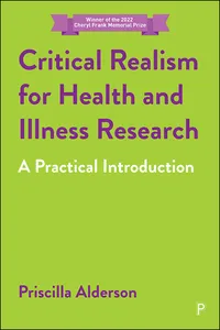 Critical Realism for Health and Illness Research_cover