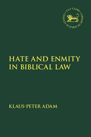 Hate and Enmity in Biblical Law