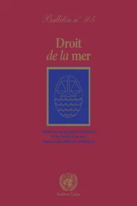 Droit de la mer Bulletin, No. 105_cover