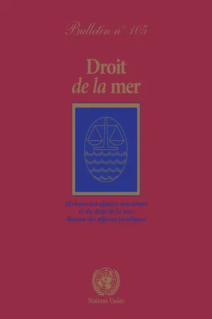 Droit de la mer Bulletin, No. 105