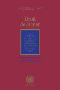 Droit de la mer Bulletin, No. 103_cover