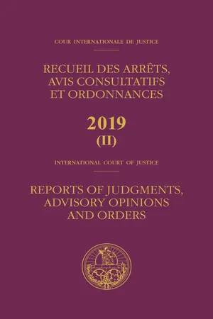 Reports of Judgments, Advisory Opinions and Orders 2019: Application of the International Convention on the Elimination of all Forms of Racial Discrimination (Qatar v. United Arab Emirates)/Recueil des arrêts, avis consultatifs et ordonnances 2019 : Application de la Convention internationale sur l'élimination de toutes les formes de discrimination raciale (Qatar c. Émirats Arabes Unis)