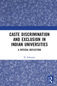 Caste Discrimination and Exclusion in Indian Universities_cover