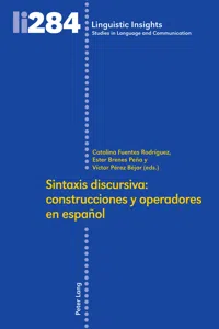 Sintaxis discursiva: construcciones y operadores en español_cover