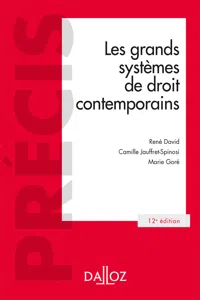 grands systèmes de droit contemporains. 12e éd._cover