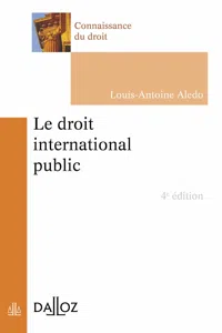 Le droit international public. 4e éd._cover