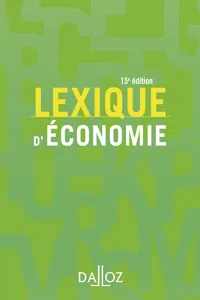 Lexique d'économie. 15e éd._cover