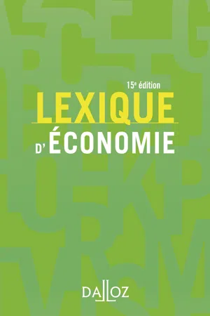 Lexique d'économie. 15e éd.