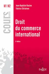 Droit du commerce international. 3e éd._cover